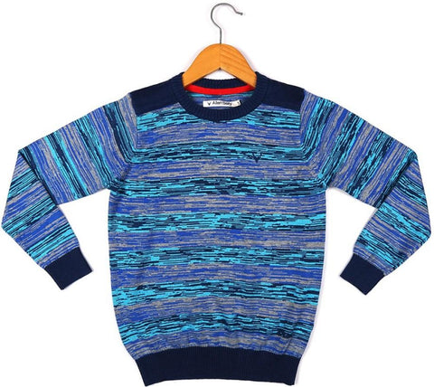 Allen Solly Self Design Crew Neck Boy's Sweater