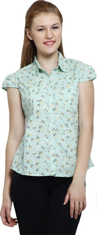 Alpha Lady Women's Printed Casual, Formal Shirt